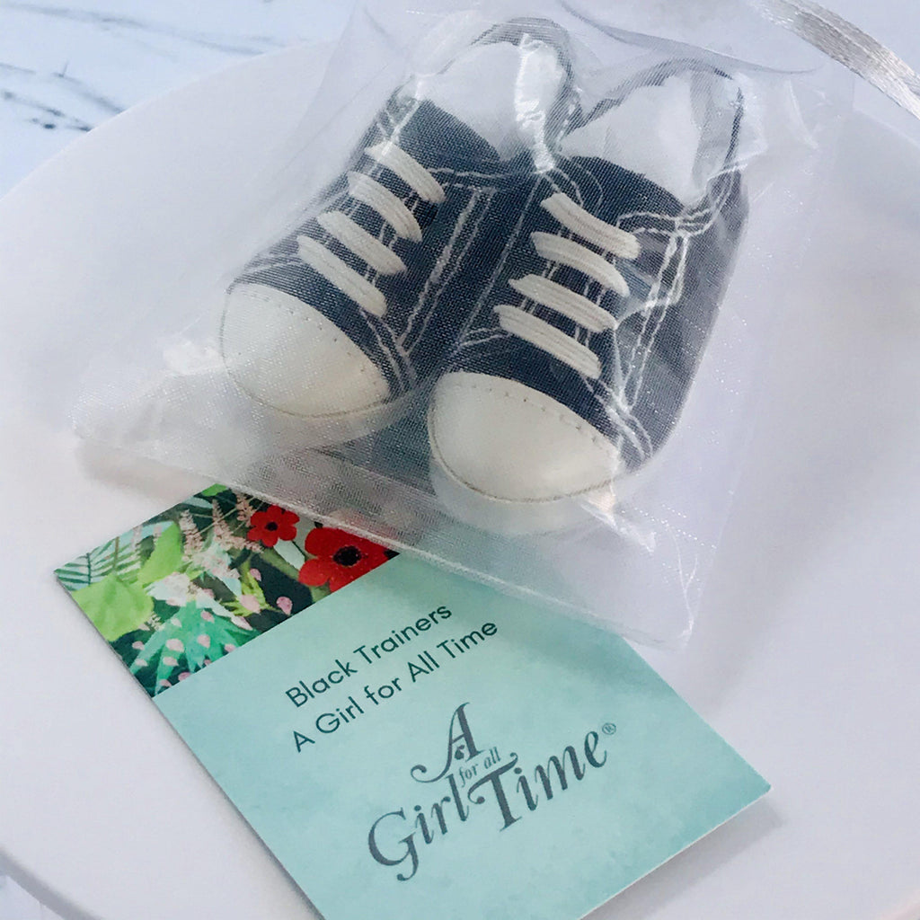 Black trainers - A Girl for All Time 16 inch doll clothes