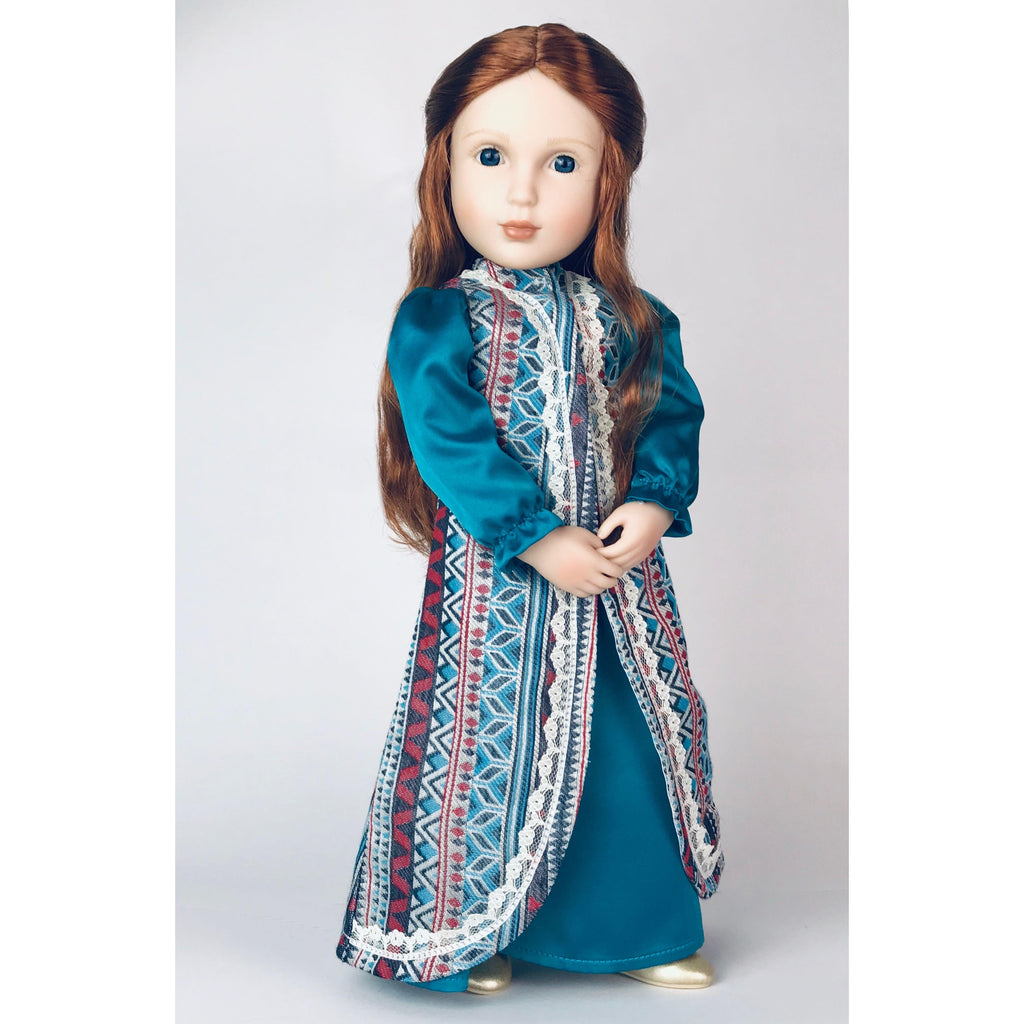 Clearance - Elinor's Surcoat and Gown doll costume- A Girl for All Time 16 inch doll clothes