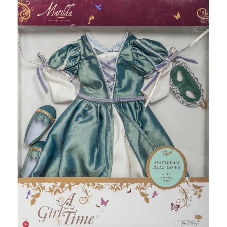 Matilda's Masked Ballgown A Girl for All Time 16 inch doll clothes
