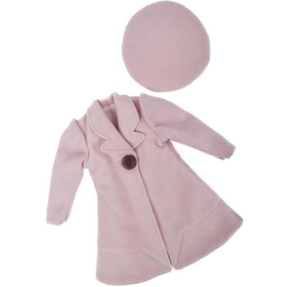 Clearance - Clementine's Pink Coat and Beret - A Girl for All Time 16 inch doll clothes